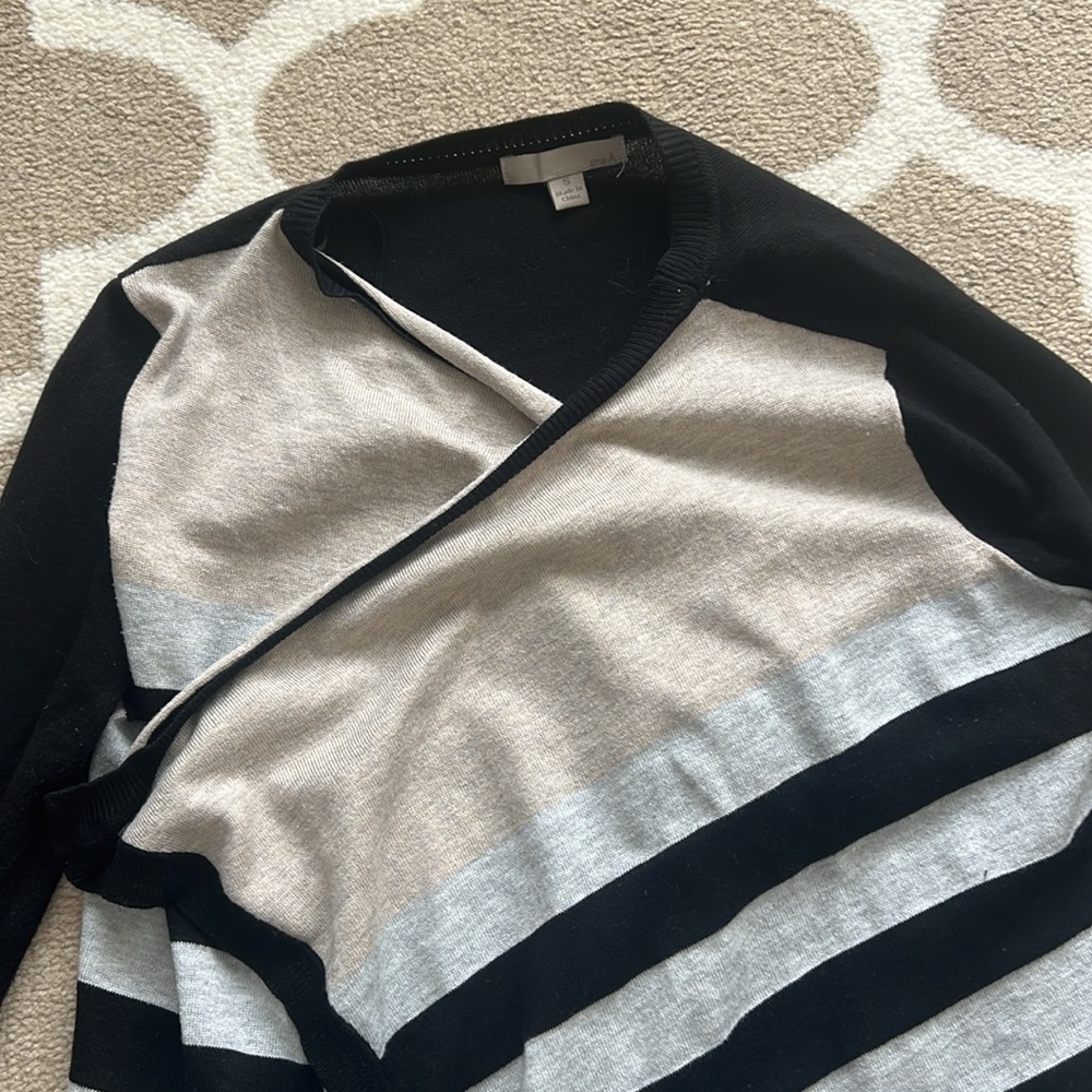 Striped Colorblock Cardigan - Picture 2 of 4